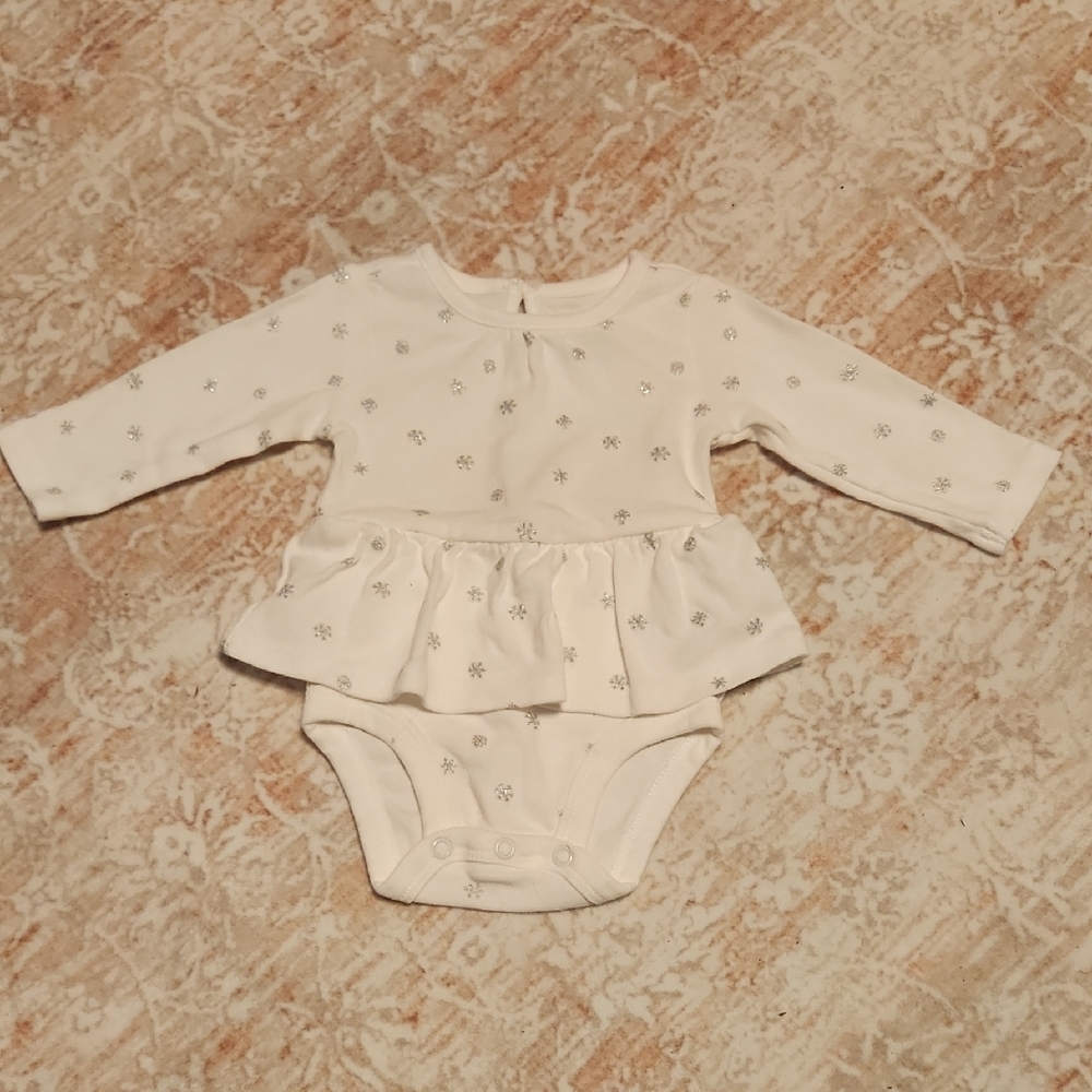 Carter's Snowflake White Bodysuit